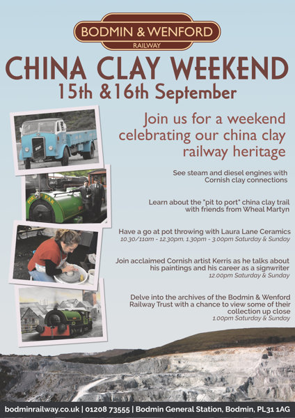 China Clay Weekend Promotional poster