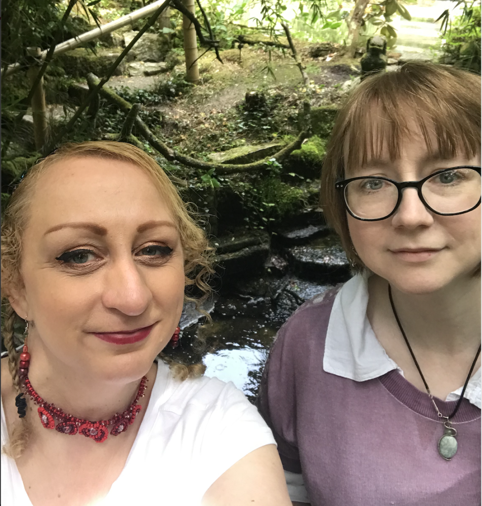 Emma and Lesley on a day out at the Japanese Gardens