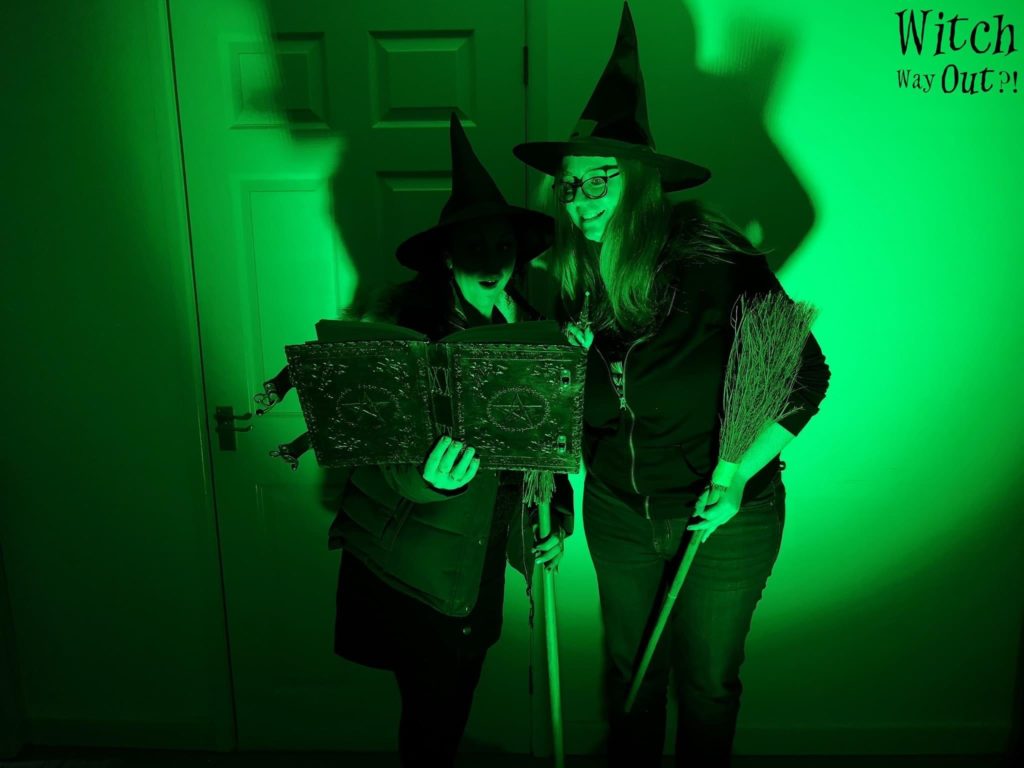 The Little Bird Creative team dressed as witches at an escape room in 2021