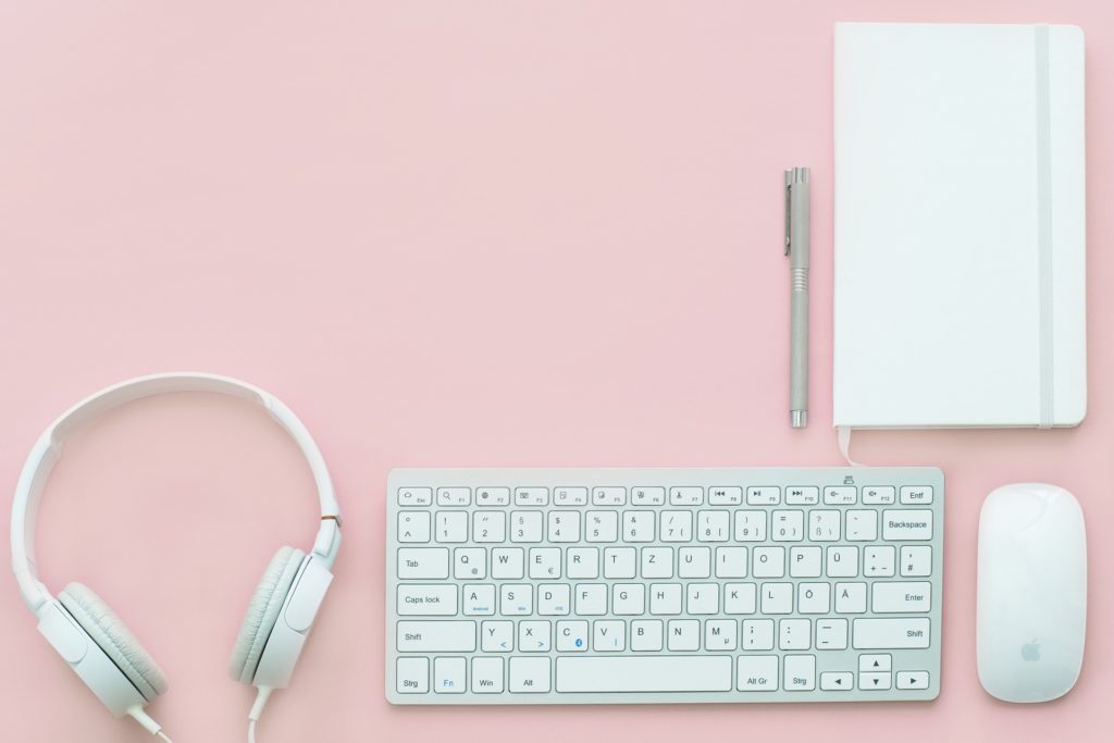 Tidy workspace for use in Little Bird Creative de-cluttering blog