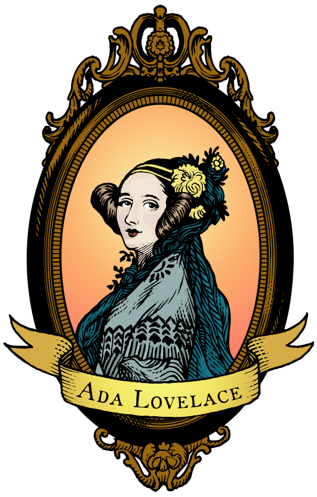 Ada Lovelace portrait for Little Bird Creative's International Women's Day blog