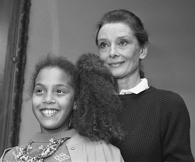 Audrey Hepburn during her work as a UNICEF ambassador