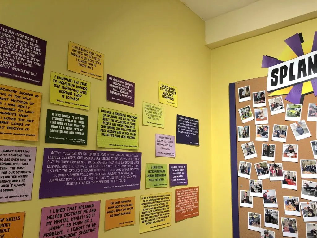 Splanna! quotes from participants, made into a display by Little Bird Creative