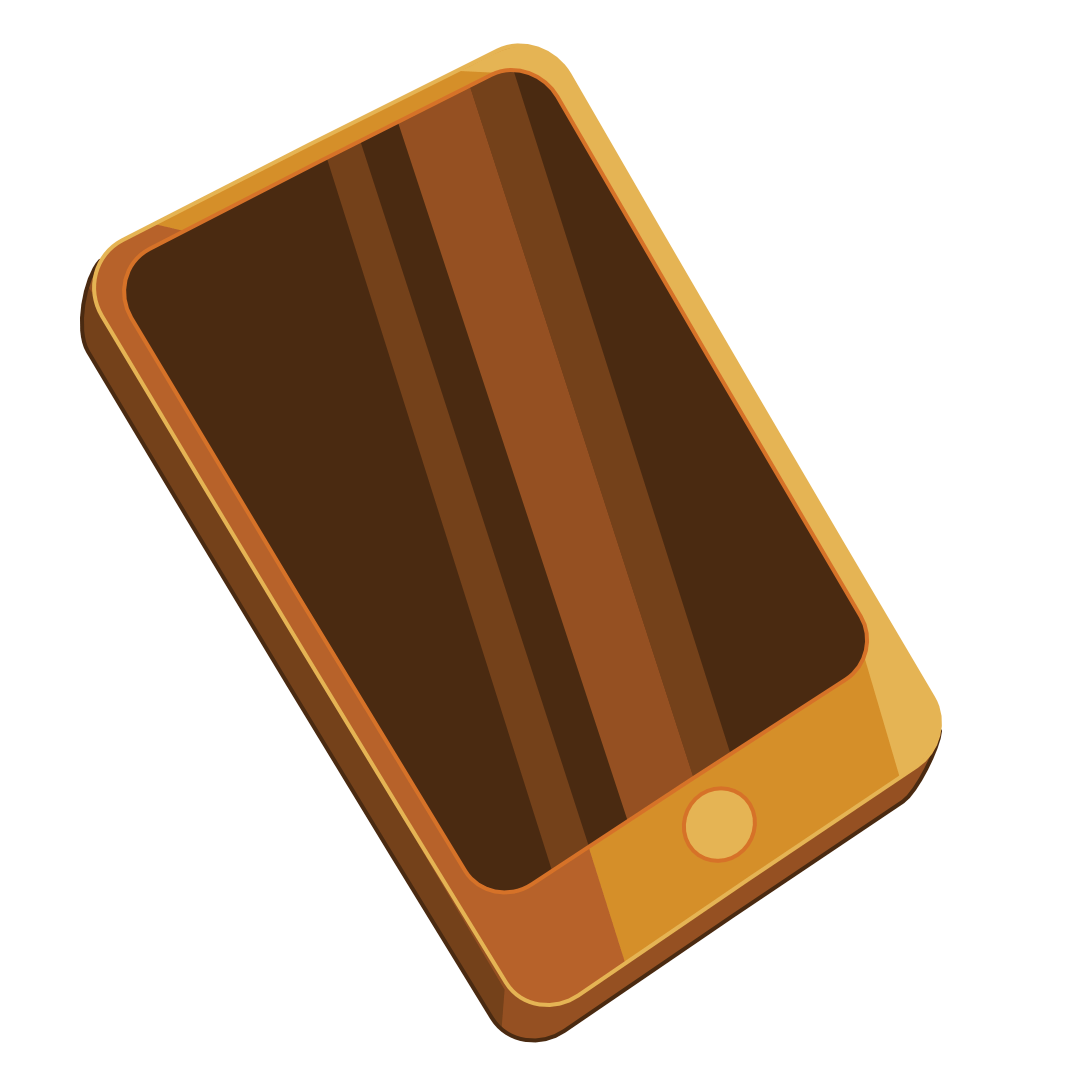 Illustration of a mobile phone, representing social media content creation by Little Bird Creative.