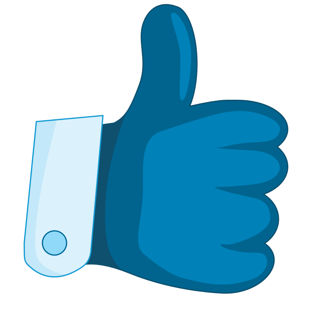 Illustration of a thumbs up sign