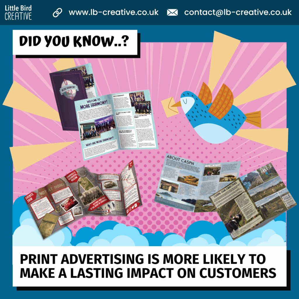 ILLUSTRATION ABOUT PRINT ADVERTISING, USED AS PART OF LITTLE BIRD CREATIVE'S BLOG ON EVENT PROMOTION