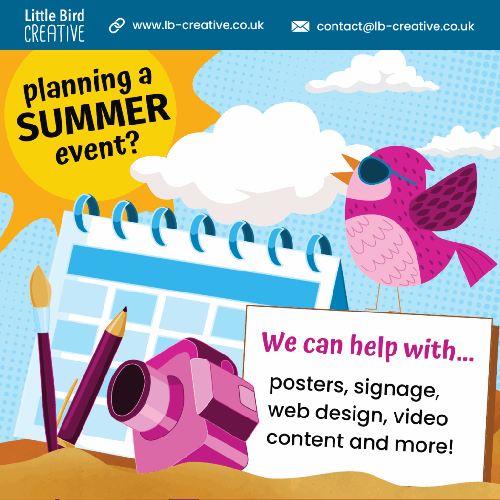 Event promotion by Little Bird Creative