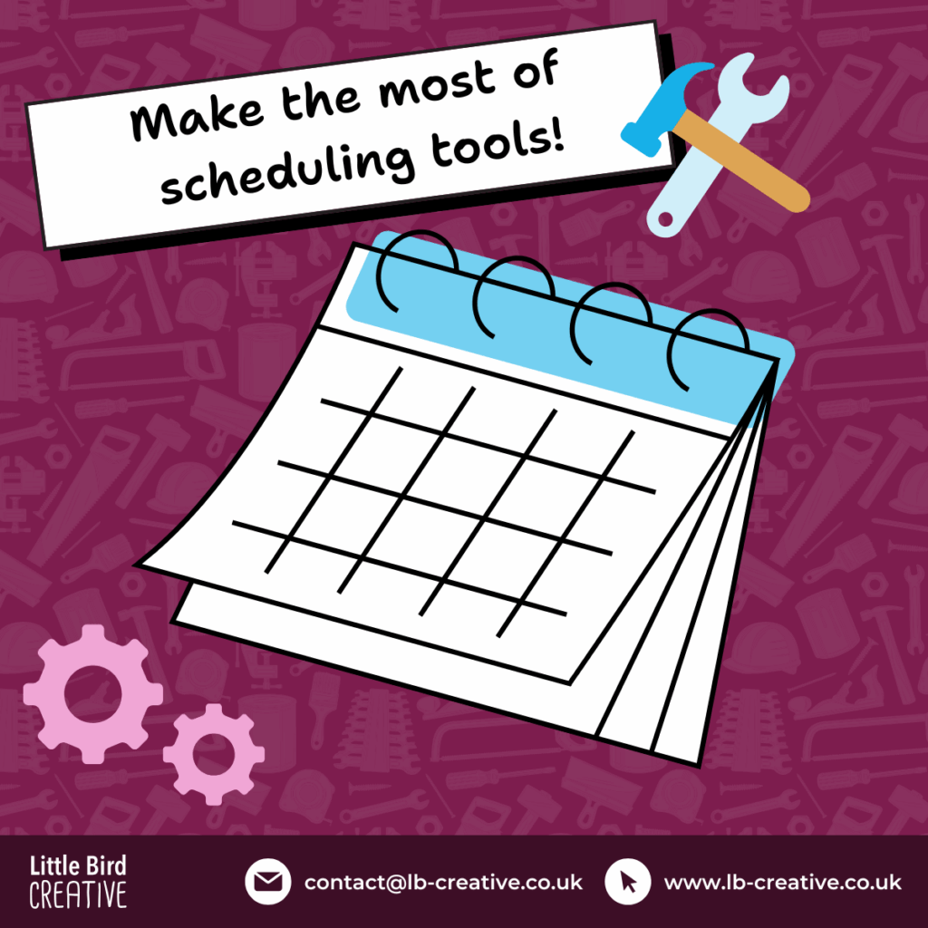 Illustration of a calendar, part of Little Bird Creative's guide to event promotion