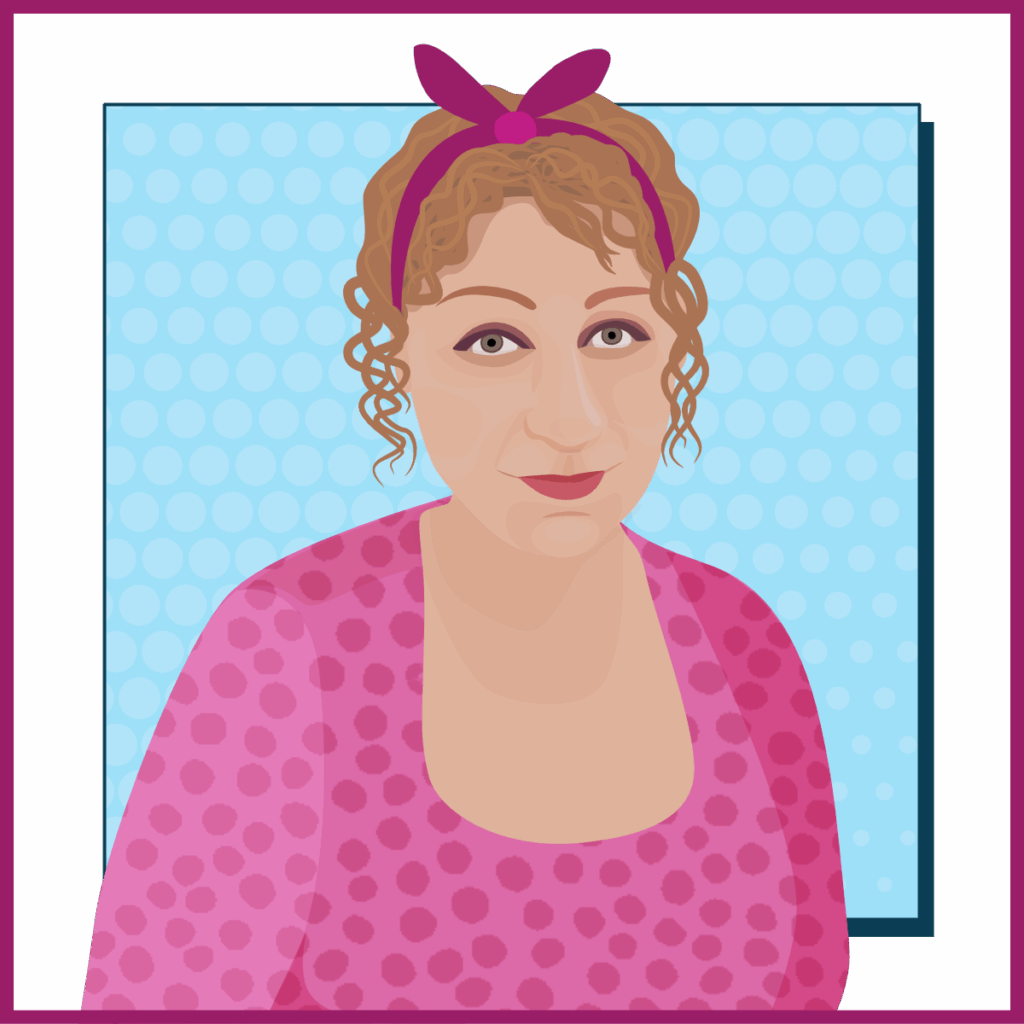 Portrait of Emma Tofi, one half of Little Bird Creative