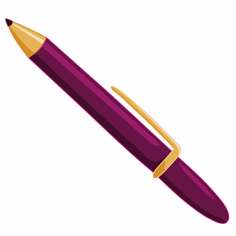 Drawing of a pen to illustrate copywriting by Little Bird Creative design studio