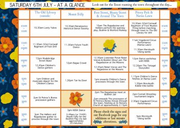 Riding & Heritage Day timetable