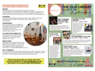 intoBodmin Programme and poster